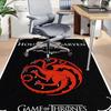 1pc Fire and Blood Office Carpet Chair Mats, Home Decor Mat | Fantasy Theme Mat | Durable Mat, Dragon DecorB11