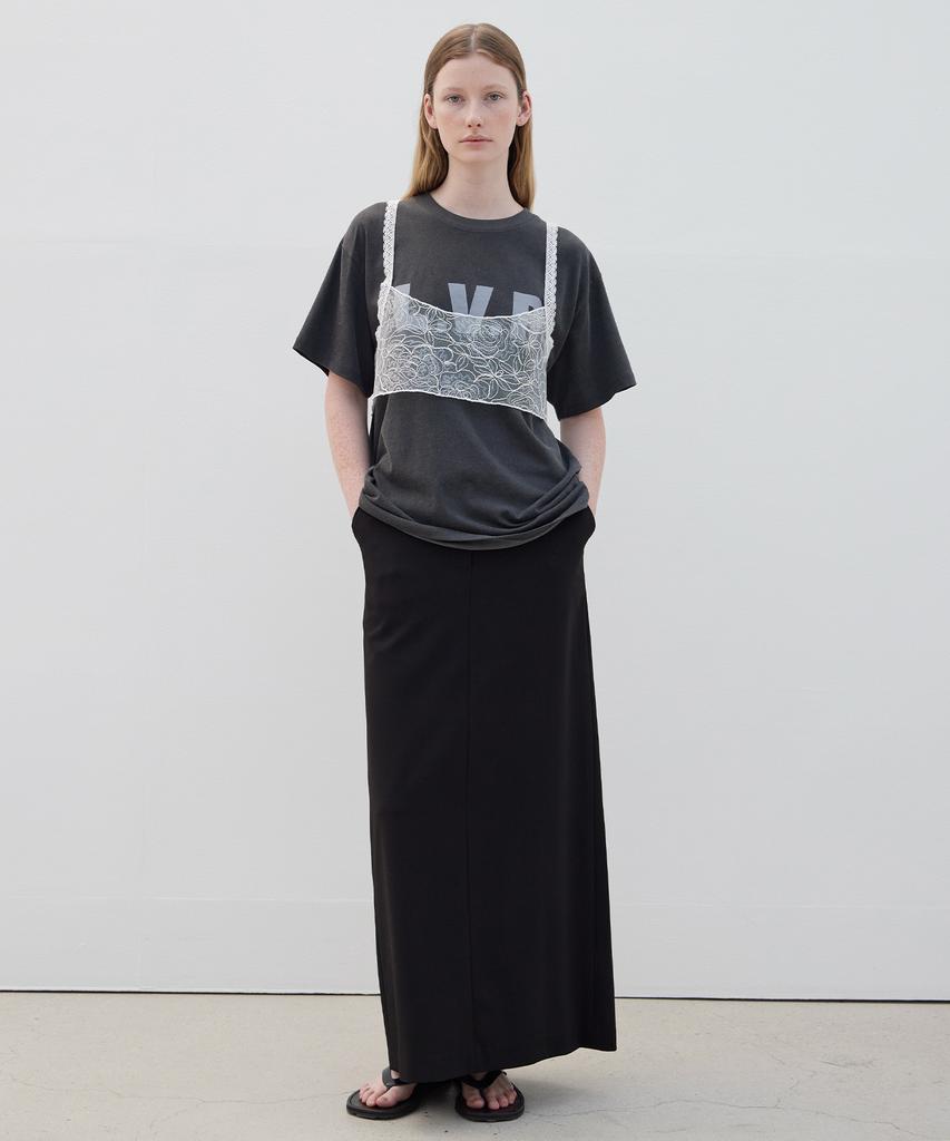 Leuba L.V.R Signature Cotton T-Shirt - Charcoal