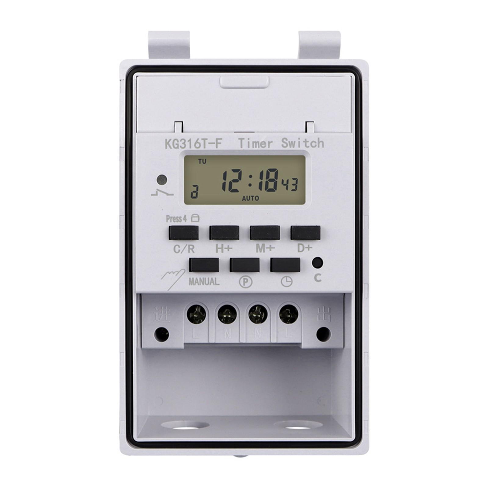

10A Intelligent Timer 125X75X62mm 220V LCD Display