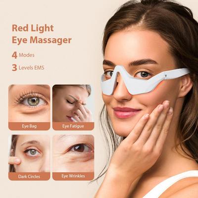 3D Rotes Licht LED Augenmassagegerät für Augenringe & EMS-Therapie