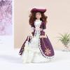 1Pc Dollhouse Miniature Porcelain Victorian Beauty Lady Dolls Dollhouse