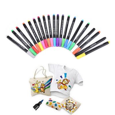 T-Shirt Kalıcı Kumaş Boya Marker Kalem Tekstil Elbise Ayakkabı Diy 20 Renk