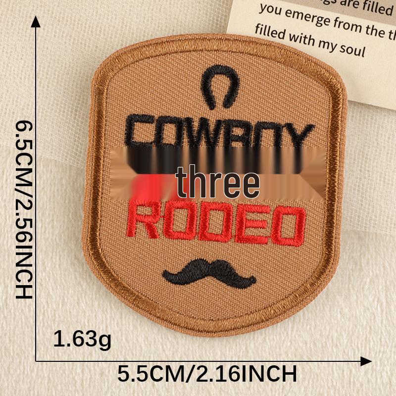 

Оригинальная нашивка с вышивкой в стиле вестерн-ковбой от Dooku для обуви и аксессуаров для одежды