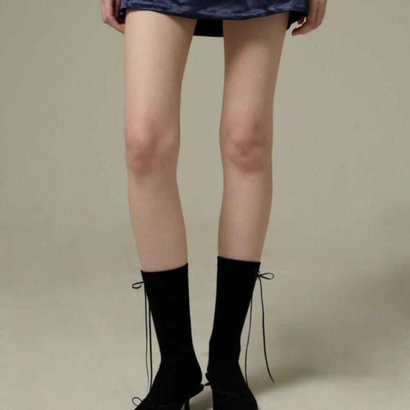 LILYKORI Ballet Ribbon Pearl Socks