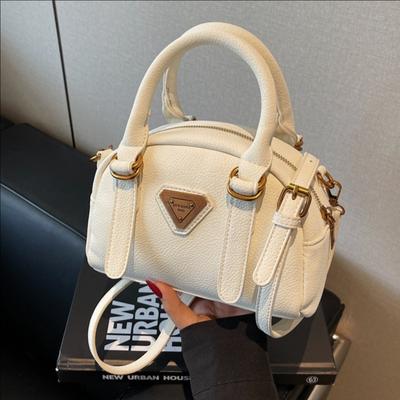 Trendy Portable Shell Bag Women'S Premium Commuter Shoulder Bag Lychee Pattern Versatile Messenger Bag