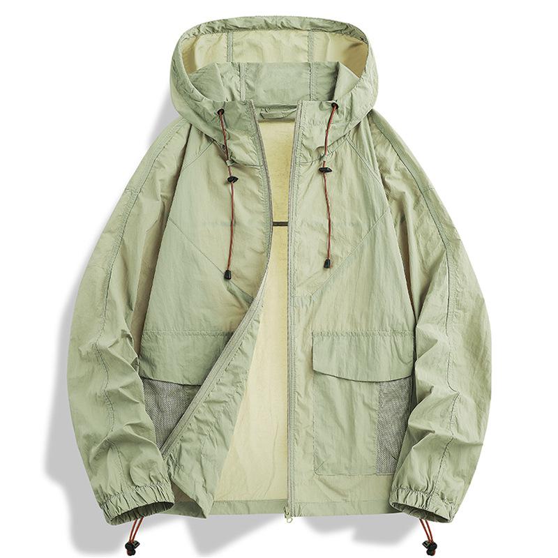 

Woodpecker Men s Waterproof Sun Protection Jacket - Lightweight Anti-UV Summer Fishing Coat 3XL