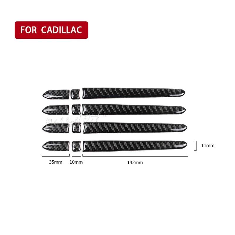 

Для Cadillac XT5 2016-2019 автомобильная дверная ручка крышка карбоновое волокно декоративная наклейка качественные аксессуары для стайлинга автомобиля автомобильная наклейка чёрный