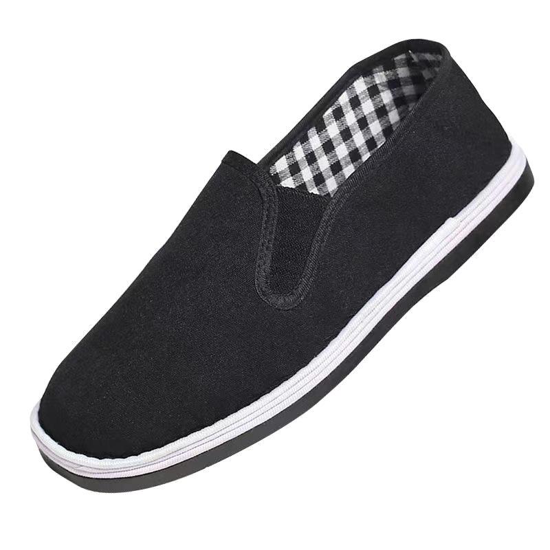 

****** и летние новые однопедальные старые ******* тканевые туфли мужские рабочие туфли на дерьмовой подошве повседневные тканевые туфли мужские 44 чёрный