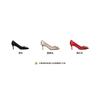 Rv Rhinestone Pointed Black High Heels 2025 New Satin Stiletto Wedding Shoes Show Wood Wedding Shoes Square Buckle Single Shoes