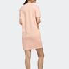 Adidas Neo C Plus Dress Solid Color Letter Print Sports Casual Breathable Round Neck Short Sleeve Dress Women Dresses Pink EI4702