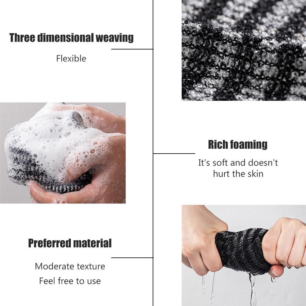 Exfoliating Back Scrubber Exfoliating Body Brush Back Washer Back Scrubber Towel for Shower