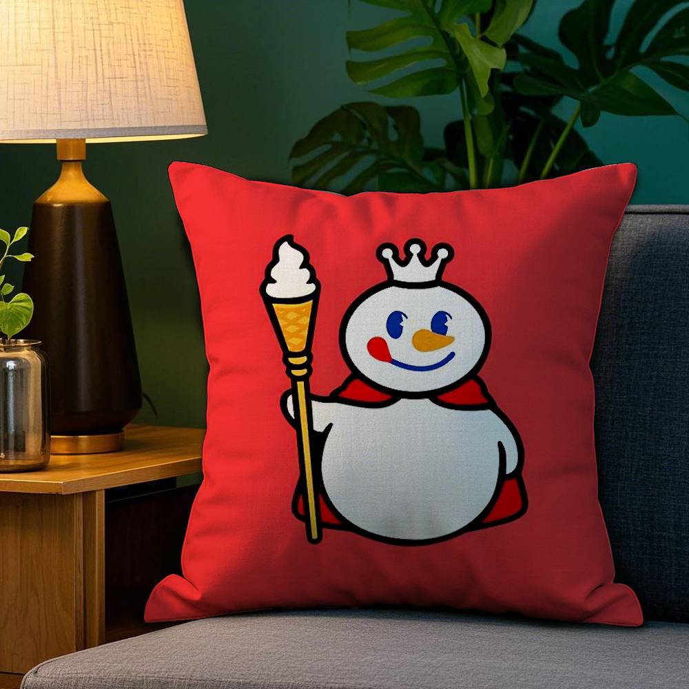 MIXUE Eis & Tee Kissenbezug Plüschstoff Weich Doppelseitiger Druck Sofa Kissenbezug Dekokissenbezüge