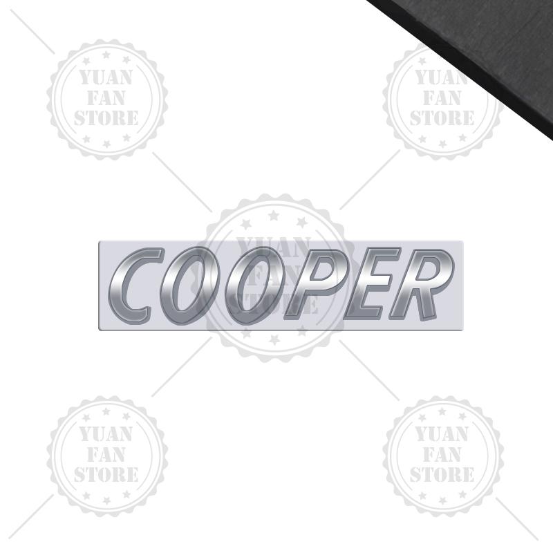 1PCS Metal Letter For Countryman Clubman MINI Cooper S 3D Emblem Car Rear Trunk Decals Lettering Badge Auto Accessories Styling