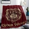 1pz Coperta in Flanella Personalizzata con Nome e Motivo FC Bayern Monaco Adatta a Tutte le Stagioni per Arredamento Casa Calore e Comfort Regali Regalo Festivo_xia