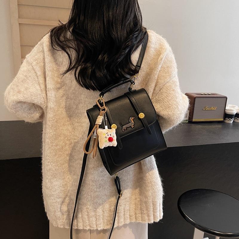 Bag women's new high-value backpack women's 2025 women's contrasting color student bag travel crossbody small backpack