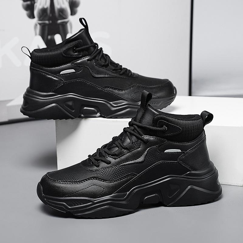 Large Size Men'S Casual Shoes, Warm And Light Sports Shoes In Winter, Fashionable And Versatile Thick-Soled Trendy Running Shoes, Spot Batch