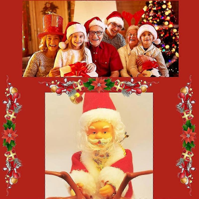 Christmas Toy,  Santa And Deer Christmas Electric Car Toy With Music Reindeer, Gift