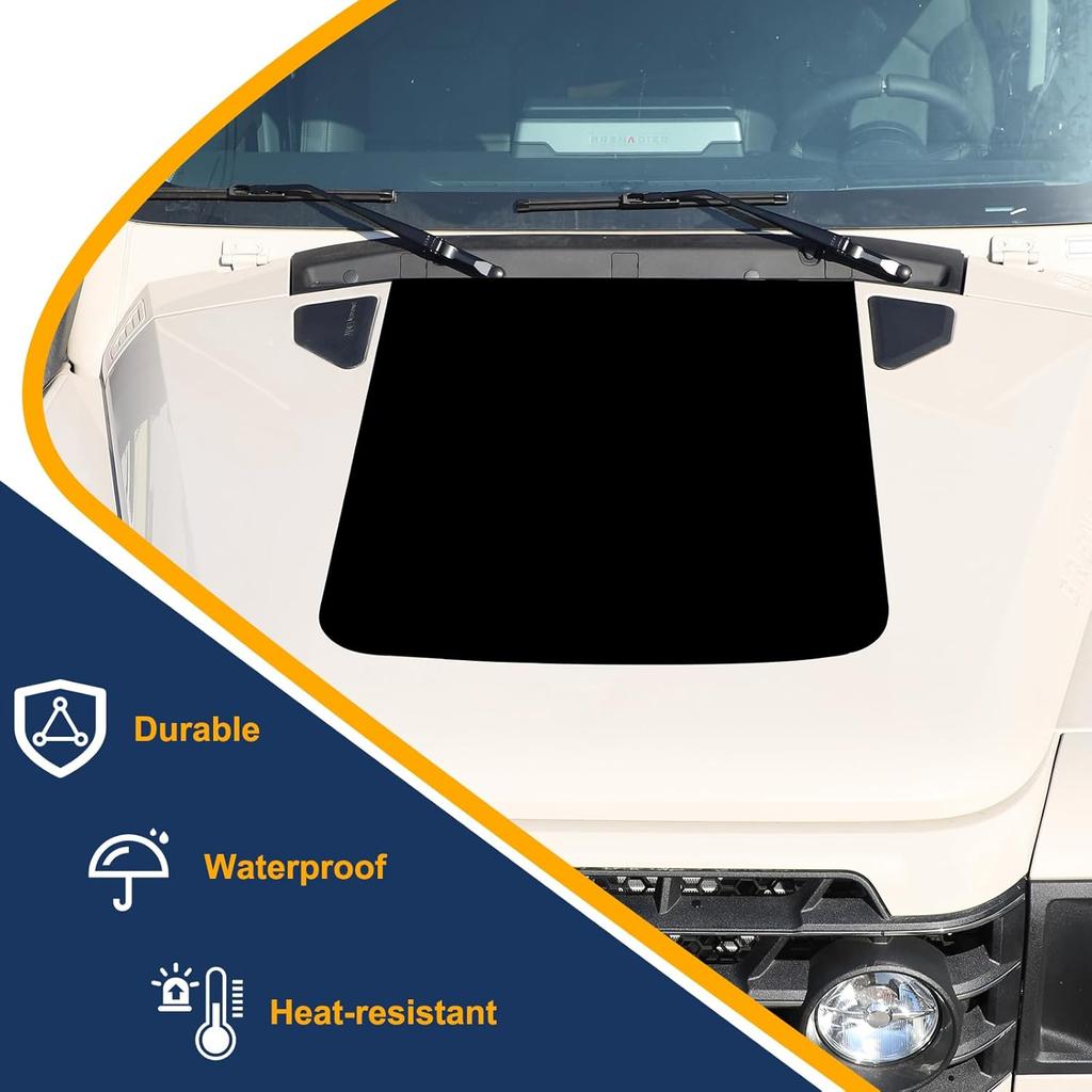 Kompatibilní s INEOS Grenadier 2020-2024 Samolepka na kapotu auta, Kryt kapoty auta PVC Voděodolný Černý Topografický vzor Samolepky Exteriér