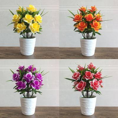 1Pc Potted Artificial Flower Stage Garden Wedding Home Party Decoration Props