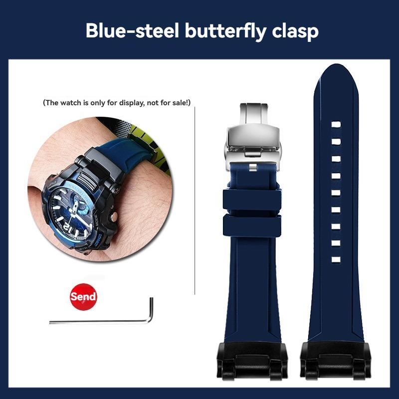 GR-B100 Silicone Watch band Men Outdoor Sports For Casio G-SHOCK 5536 GR-B100GB-1A GR-B100-1A4 Modified Watch Strap Bracelet