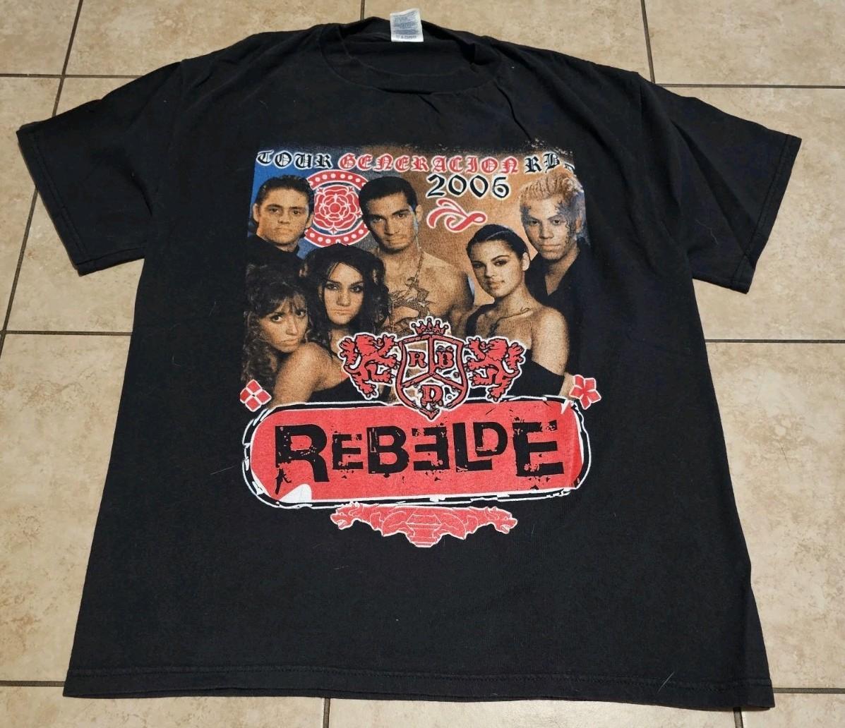 Vintage Rebelde Generacion Concert T Shirt Medium Y2K L