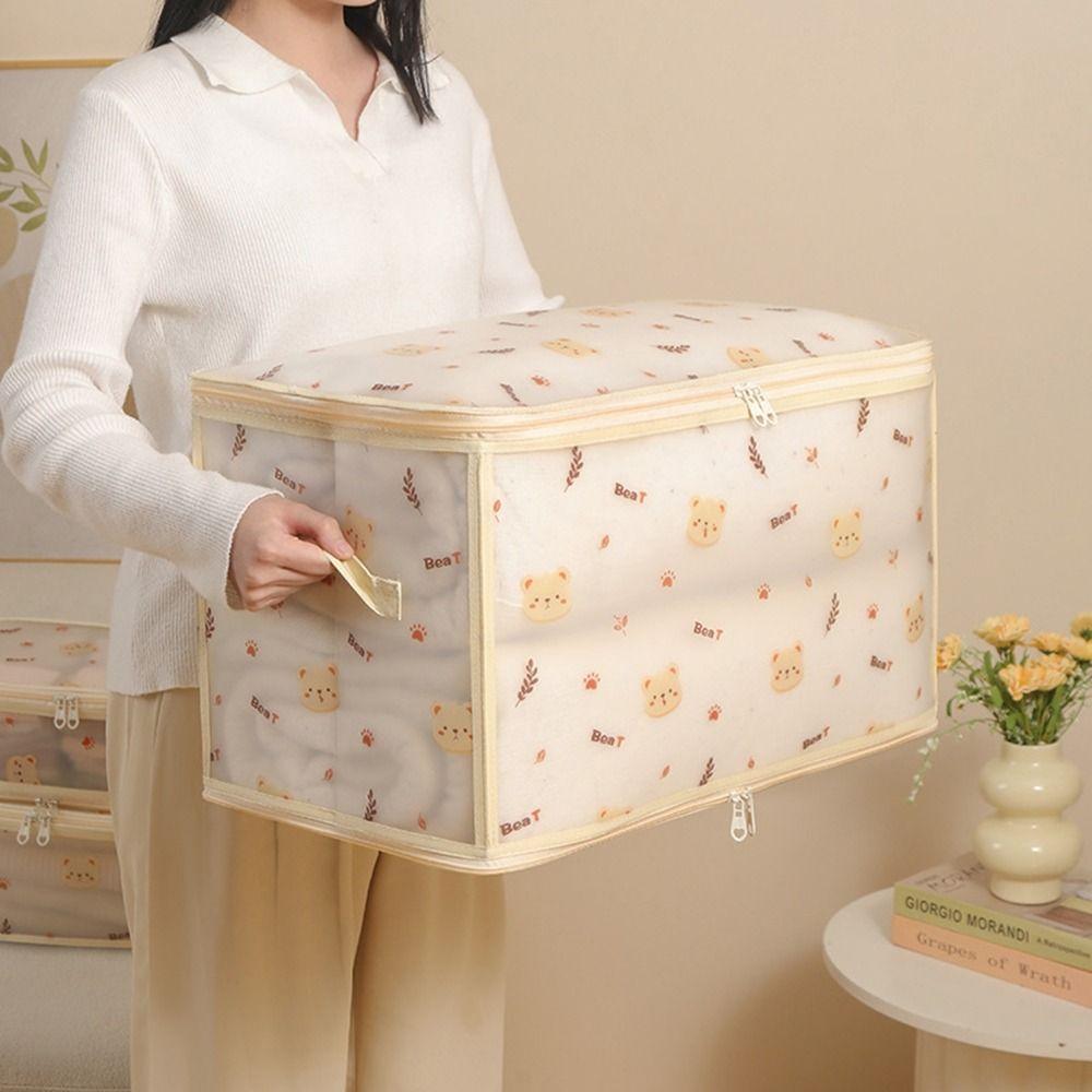Large Capacity Clothes Storage Box Foldable Closet Storage Organizer for Home