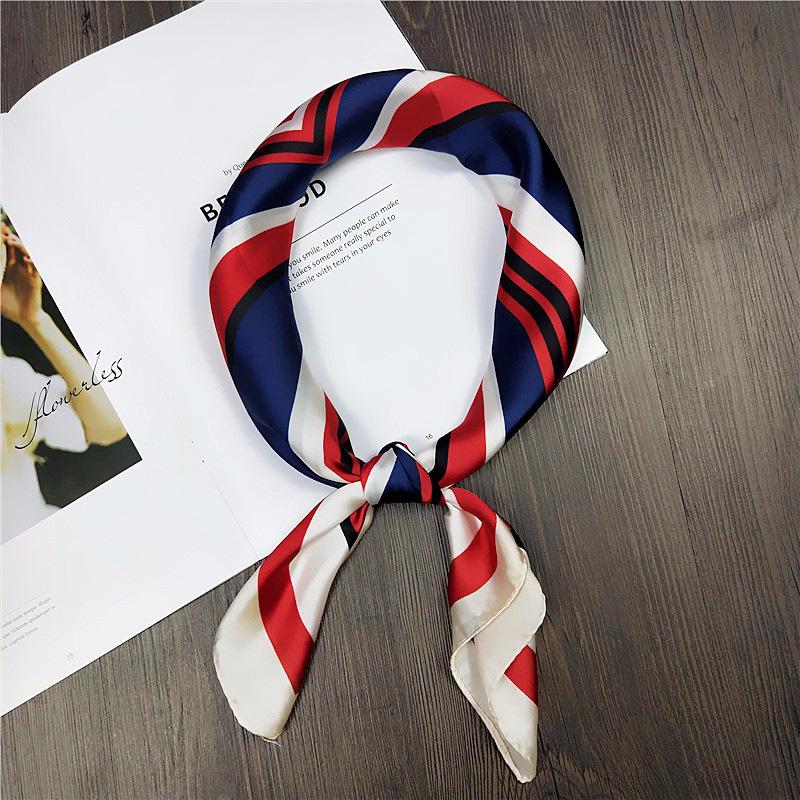 Fashion Decoration Scarf Hairband Tie Hair 70 Small Square Scarf Silk Scarf Women'S Spring And Autumn Versatile Small Scarf Professional Scarf