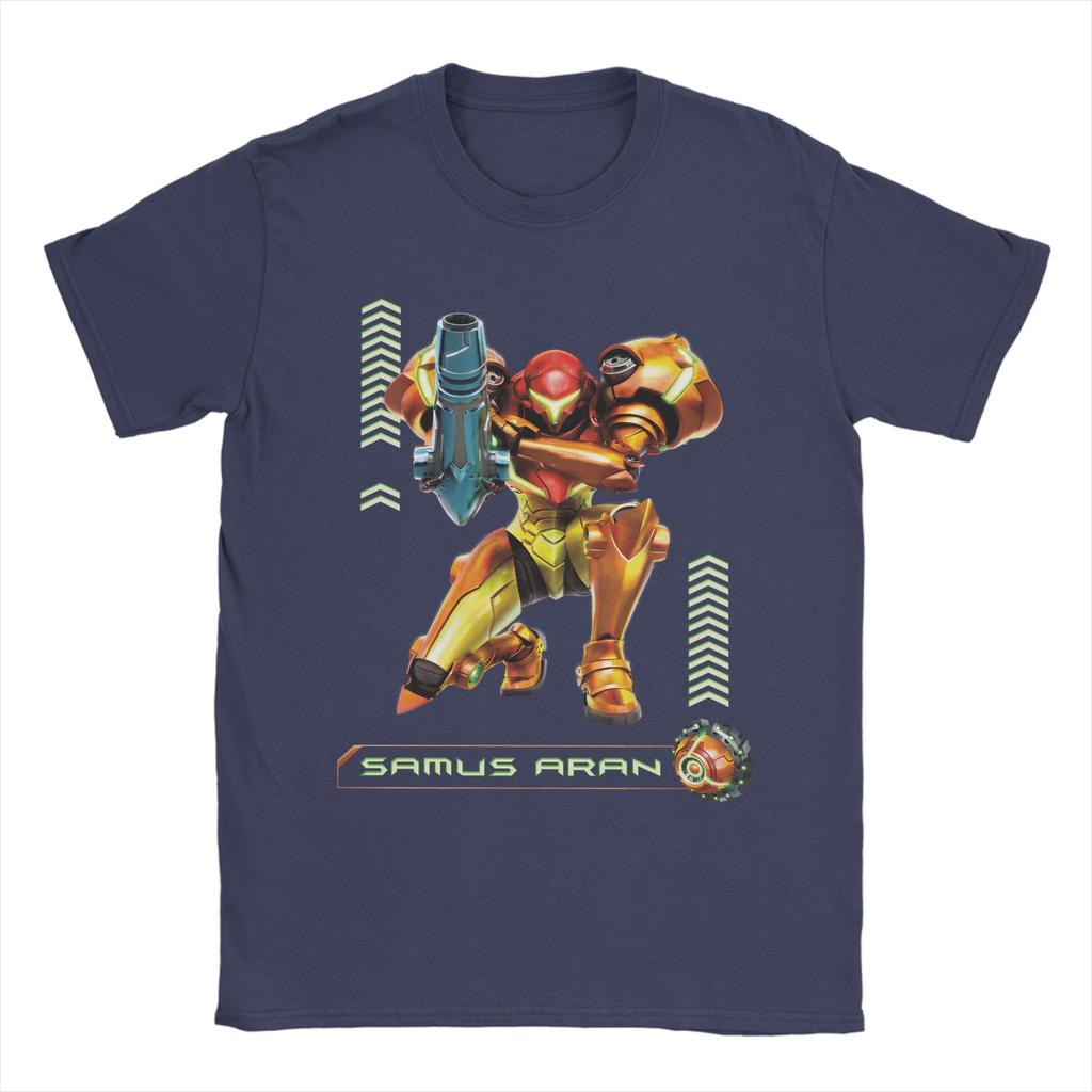 Unisex TShirt Samus Aran Super Metroid Awesome Pure Cotton Tee Shirt Short Sleeve  T Shirts O Neck Clothes Summer