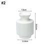 Plastic Flower Vase Modern Simple White Vase Home Room Decoration Ornaments Artistic Plant Pot Interior Decor Table Ornament