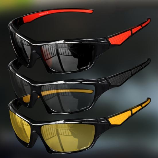 משקפי רכיבה בחוץ הגנת UV עמידים ברוח קלים לגברים נשים משקפי שמש מקוטבים לאופנוע אופניים ספורט משקפיים