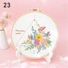 Crafts Handmade Painting Flowers Plants Pattern Cross Stitch DIY Embroidery Embroidery Starter Kit