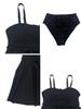 Plus Size Ruffle Suspender Skirted Swimsuit for Women