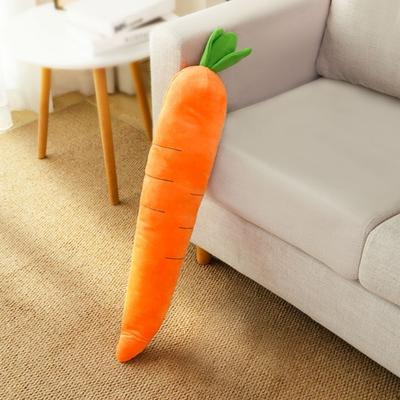 Giant Carrot Dog Toy Plush Squeaky Dog Chew Toy with Crinkle Sound Interactive Soft Stuffed Teething Toy for Small Medium Large Dogs