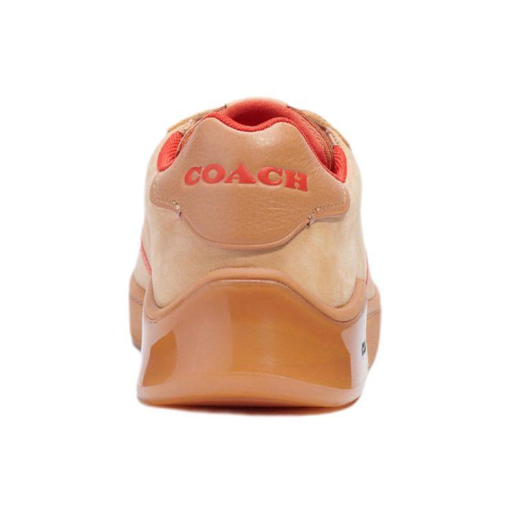 Coach CitySole Court Leather Low Top Stylish Skateboarding Shoes Men's Flesh Pink C7086-NAT
