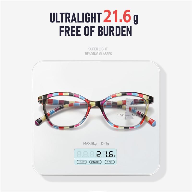 Multifocal Reading Glasses +1.0 +1.5 +2.0 +2.5 +3.0 +3.5 +4.0 Dual Purpose Presbyopia Glasses for Both Near and Far Use