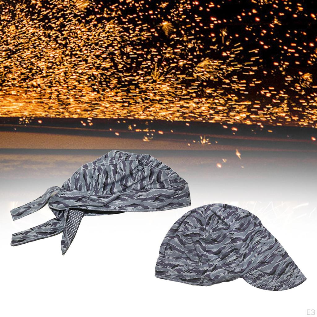 Welding Cap Flame Resistant Elastic Washable Headgear Reusable Head Protective Welders for