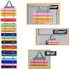 Vinyl Roll Holder Vinyl Storage Organizer Hanging Bag Wall Mount Craft Vinyl Roll Organizer Rack Behind Door Hanging Bag