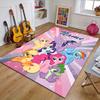 Custom My Little Pony Mat Personalized Name, Polyester Washable Indoor Entryway Rug, Gift for Christmas, Easter, Thanksgiving Day