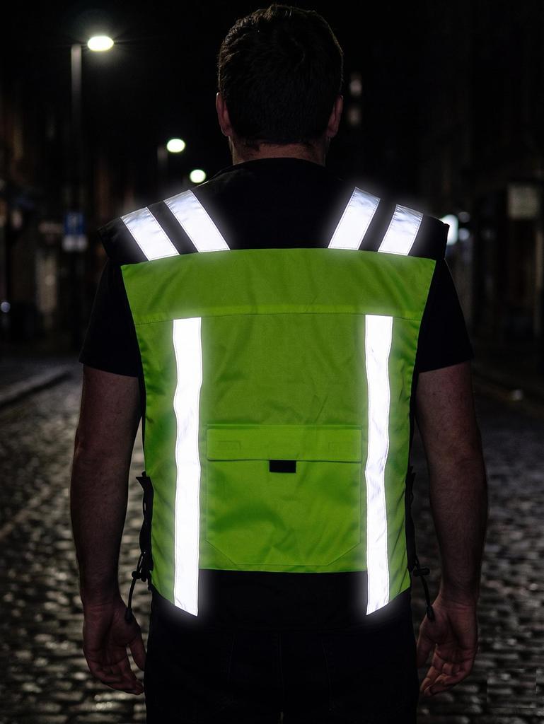 Bezpečnostní bunda na motorku Hi Vis Vesta Hi viz Viditelnost Vesta Reflexní bryndák
