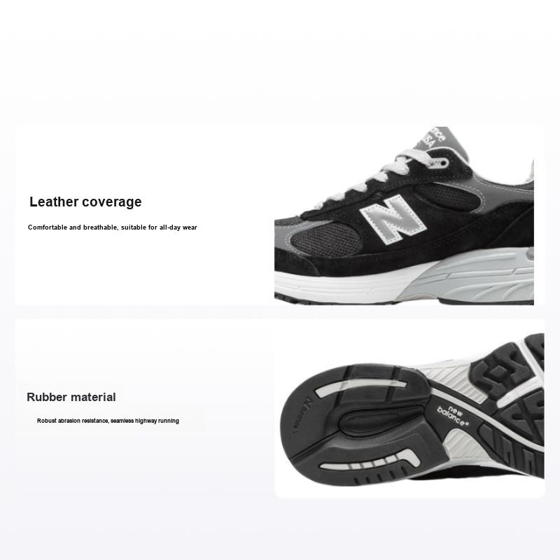 New Balance 993 Made In USA Черно-белые мужские кроссовки MR993BK 41.5