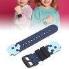 15mm Silicone Watch Band for Kids Water Proof Sport Watch Band Replacement with Stainless Steel Buckle
