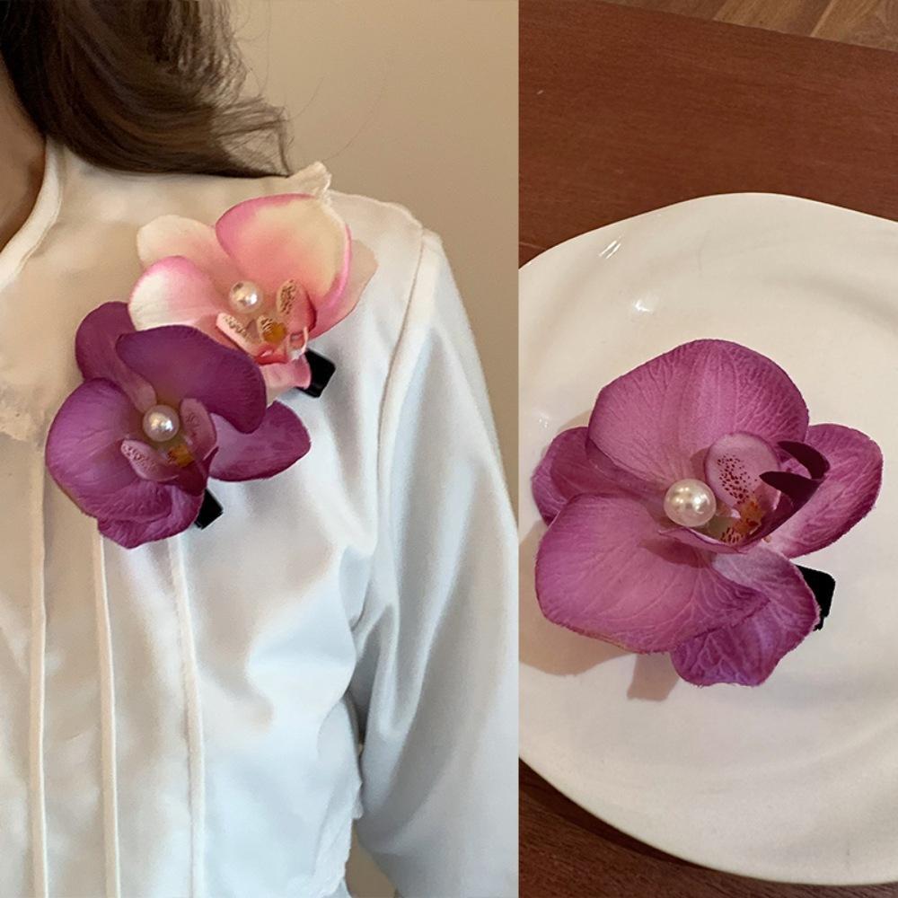 

Three-dimensional rose hairpin temperament summer simple grab clip back head disc hair shark clip headdress
