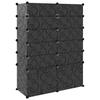 Vidaxl Stojak Na Buty, Czarny, 94X37X125 Cm, Pp