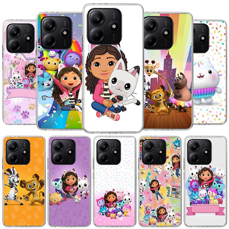 Cartoon Gabbys Dollhouse Phone Case For Xiaomi Redmi Note 15 14 13 12 11 10 Pro Plus 14S 12S 11S 11T 11E 10S Soft Fundas Shell R