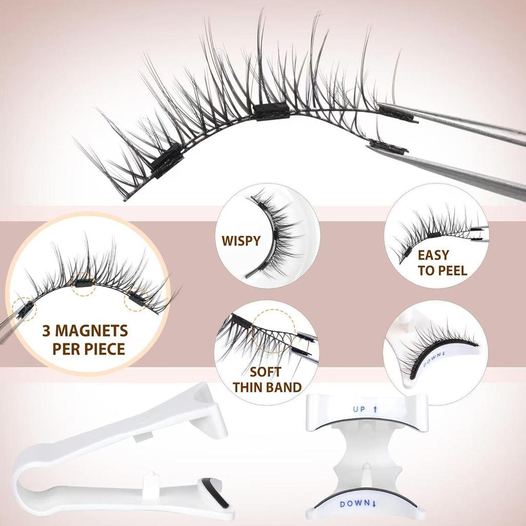 Magnetic Glue-Free False Eyelashes Box Set - Europe & America Edition
