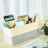 Plastic Stationery Finishing Box Multi-compartment Divided Baskets Desktop Storage Case  Makeup