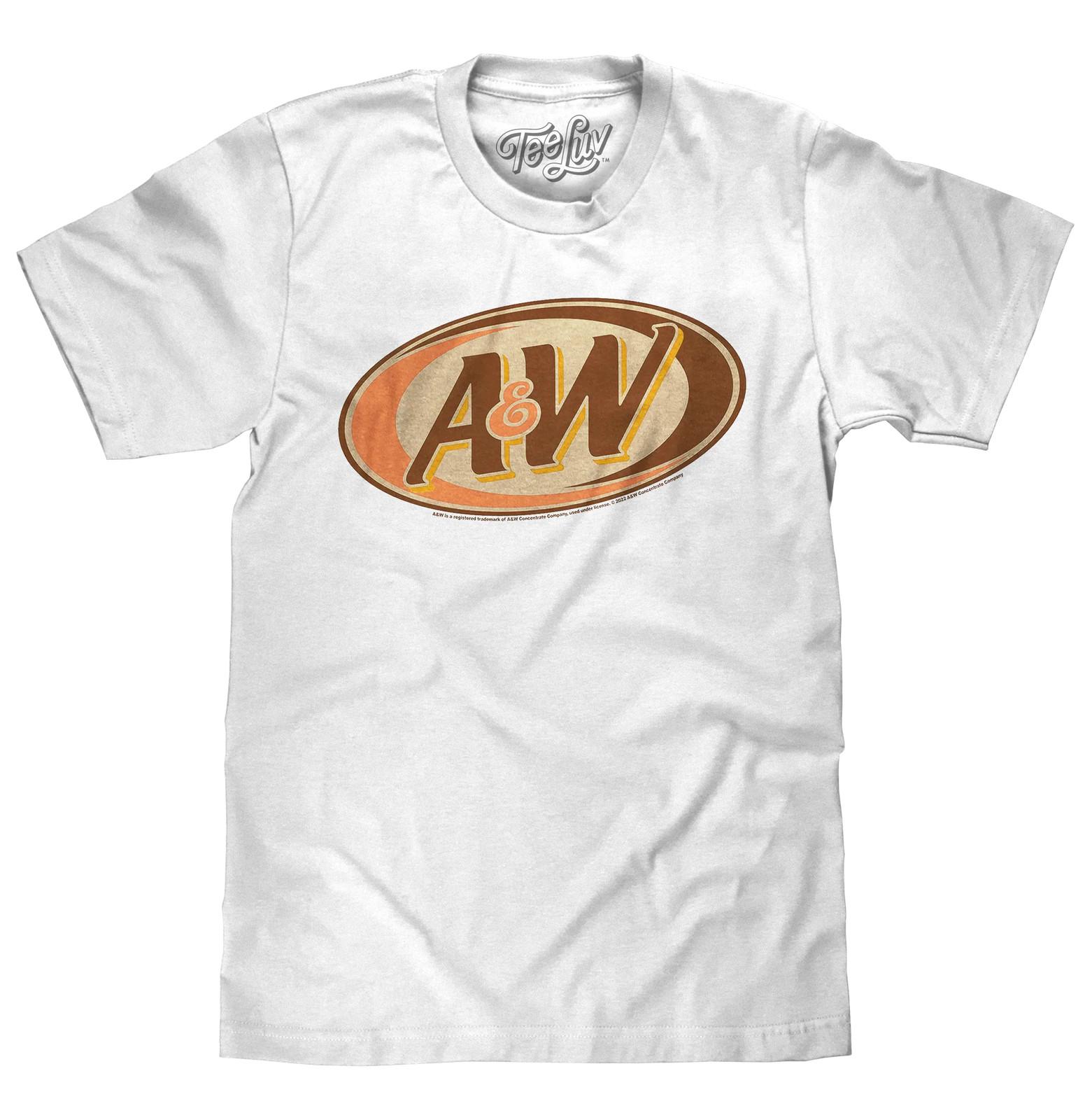 Retro A&W Root Beer Logo Mens T Shirt White XXL