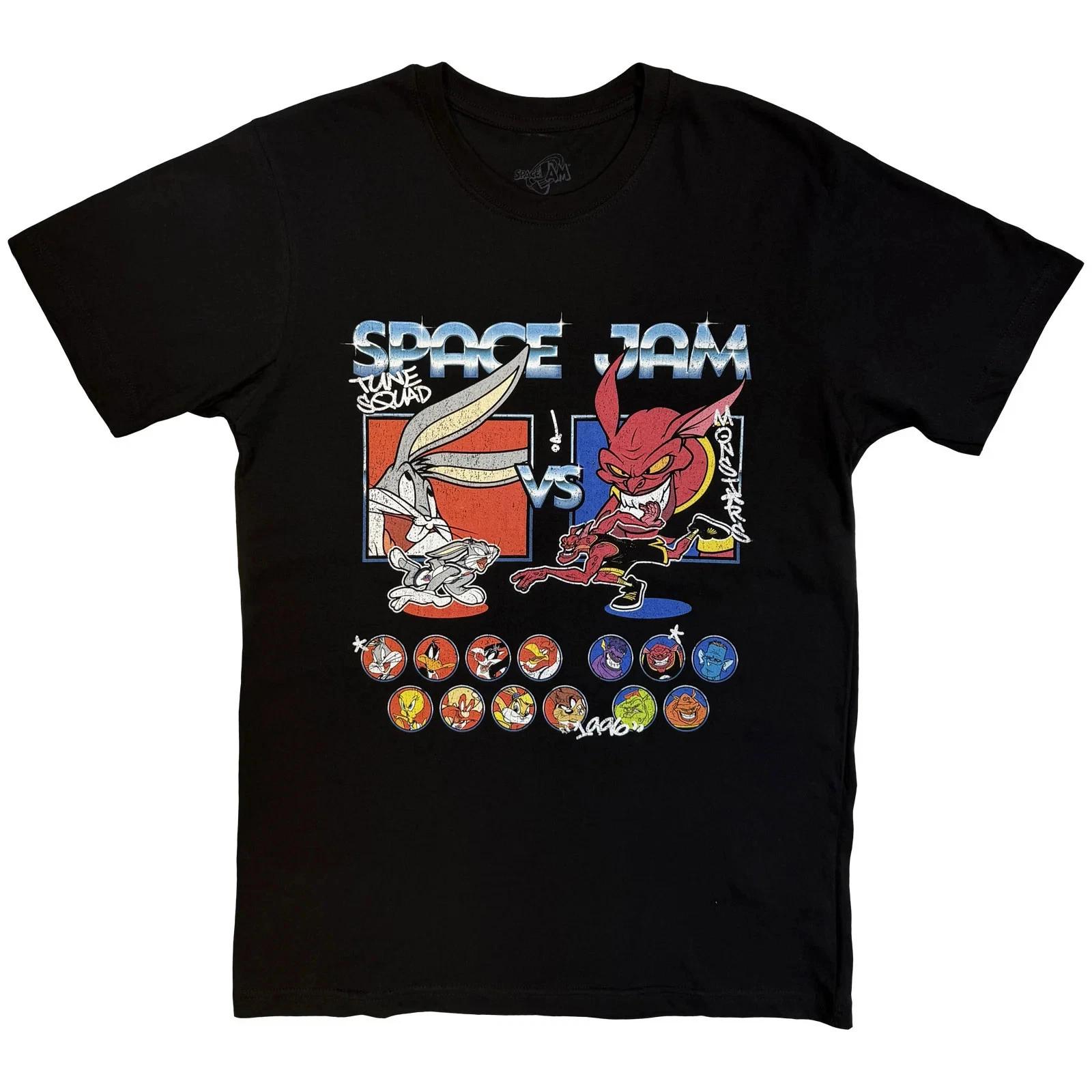 Space Jam T-Shirt: Tune Squad vs Monstars Homage (Black) OFFICIAL NEW S