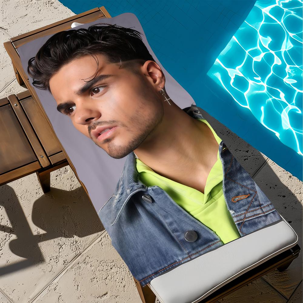 

singer a-Abraham Mateo Towel soft Beach Towels Trip swim Pool bathing Towel Gym Spa home Decor Gift Holiday W40*H60(CM)