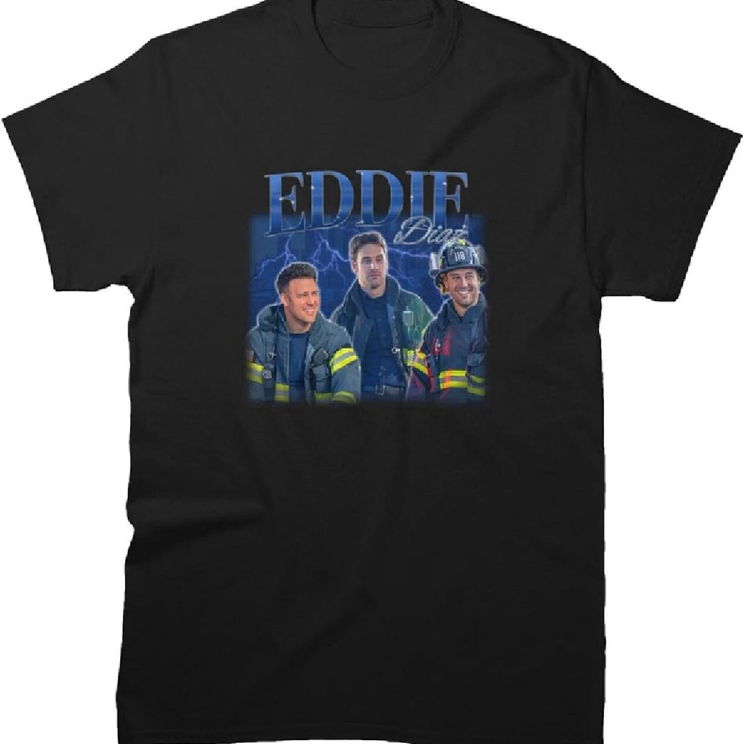 

Men Women Eddie Cotton Diaz Cool from Outfit 911 Graphic Tee T-Shirt Birthday Father s Day Multicolor XXXXXL чёрный